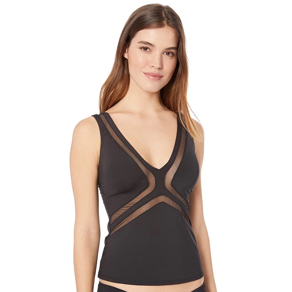 KENNETH COLE Women's V-Neck Tankini Swimsuit Set